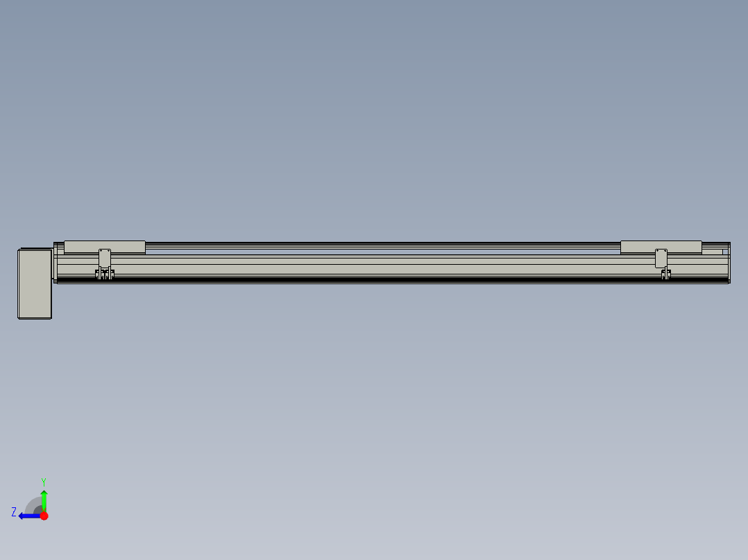 直线模组LHB21-L40-S1550-RD设计图纸右视图