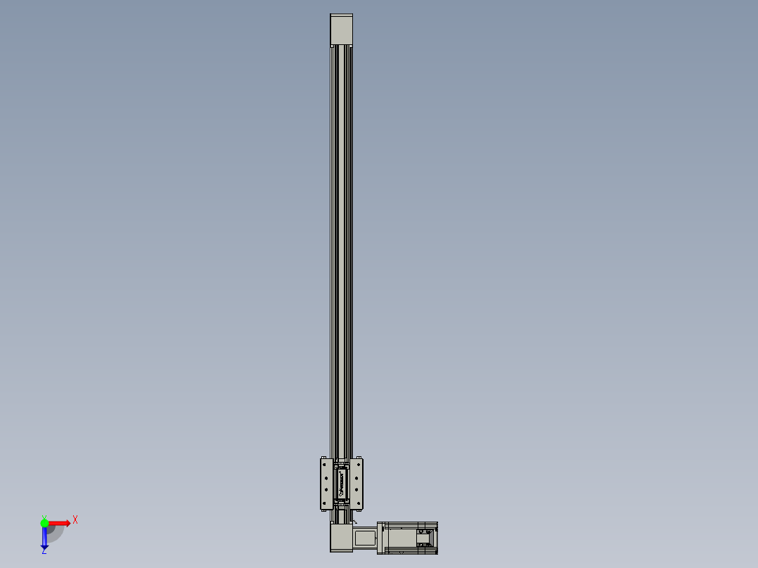 威洛博直线电机模组EB4-L80-S700-L-57-MS3俯视图