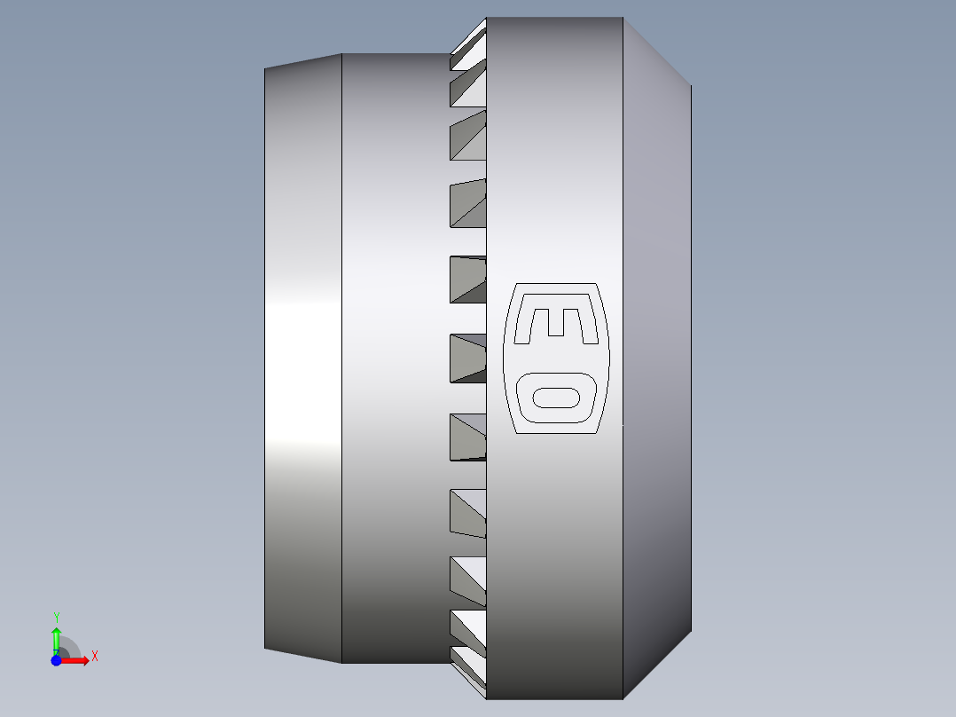 卡套式工业通用硬管接头Progressive_stop_ring_PSR12LX前视图