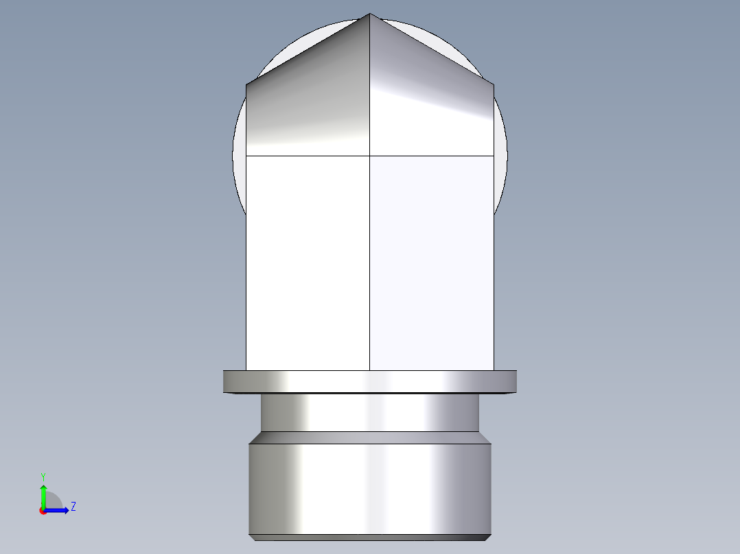 卡套式工业通用硬管接头EO_Male_stud_elbow_WE22LRCFX左视图