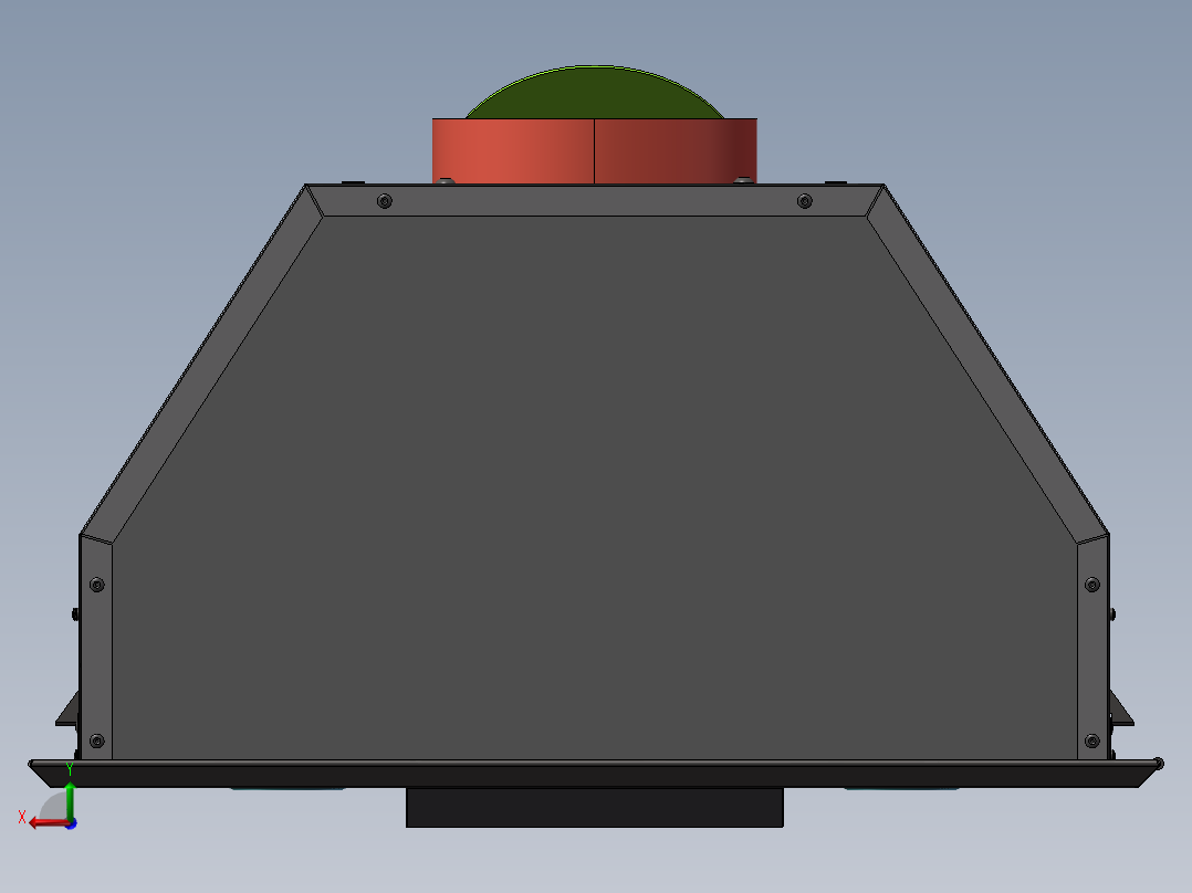 一体式抽油烟机模型sw18可编辑后视图