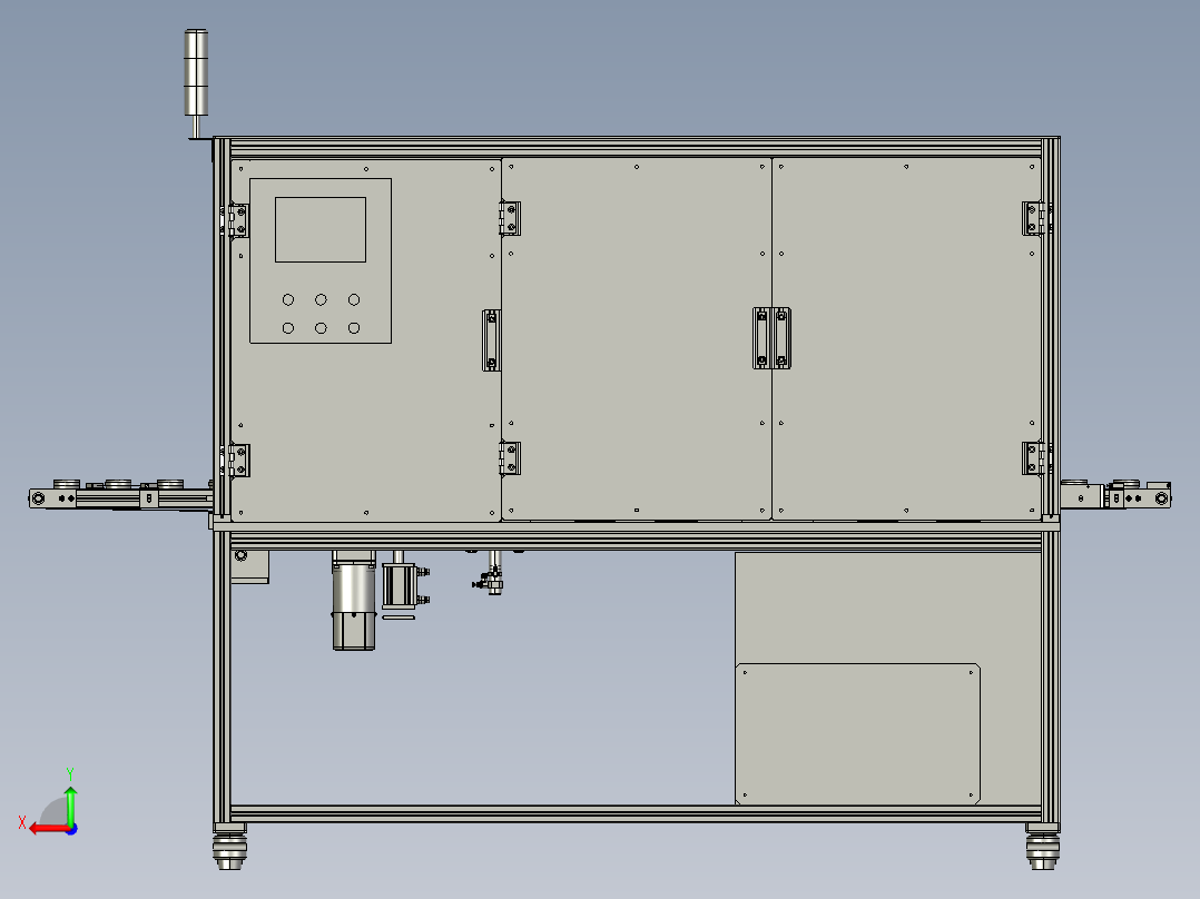 AI组装机检测stp后视图