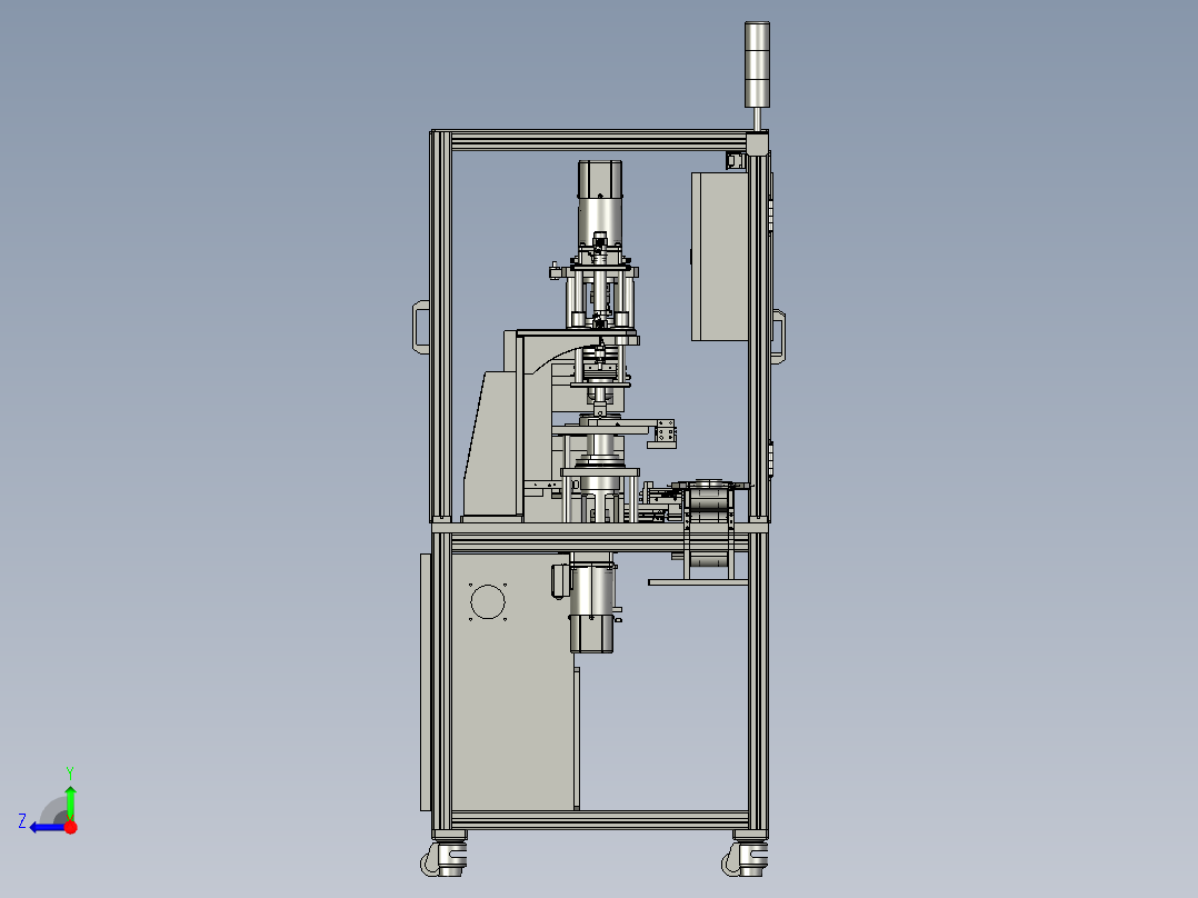AI组装机检测stp右视图
