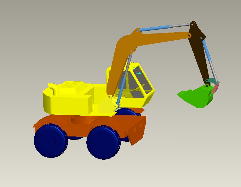 液压挖掘机反铲装置设计（cad+pro+说明书）