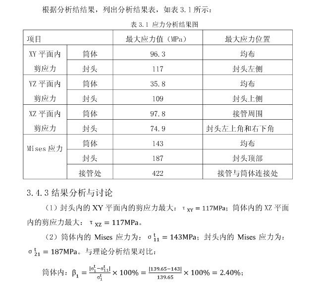 油罐静力分析(模型+分析图片)
