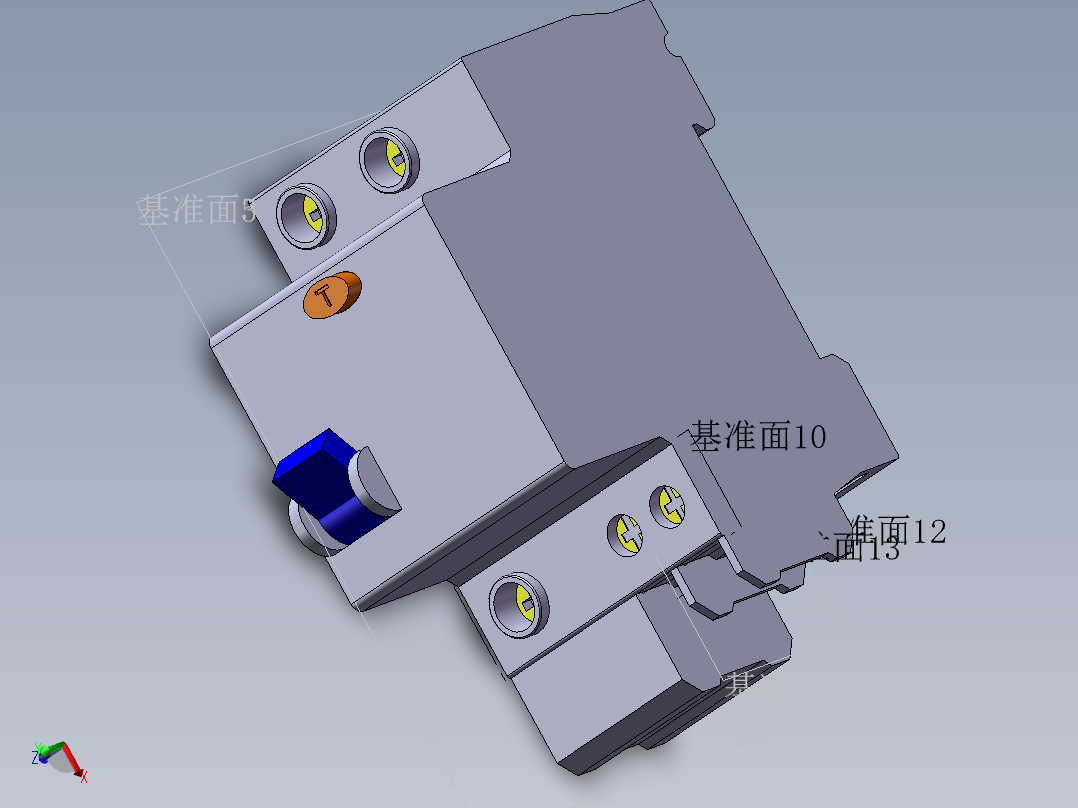 空气开关<span style='color: red'>3d</span>模型