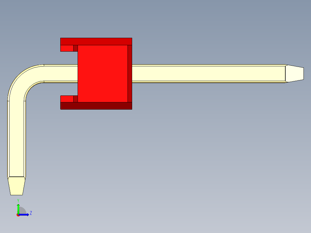 彩色公排针 100mil 2.54mm 系列-DS1022_red_1x28p_100mil_TypeD_rev1.0左视图