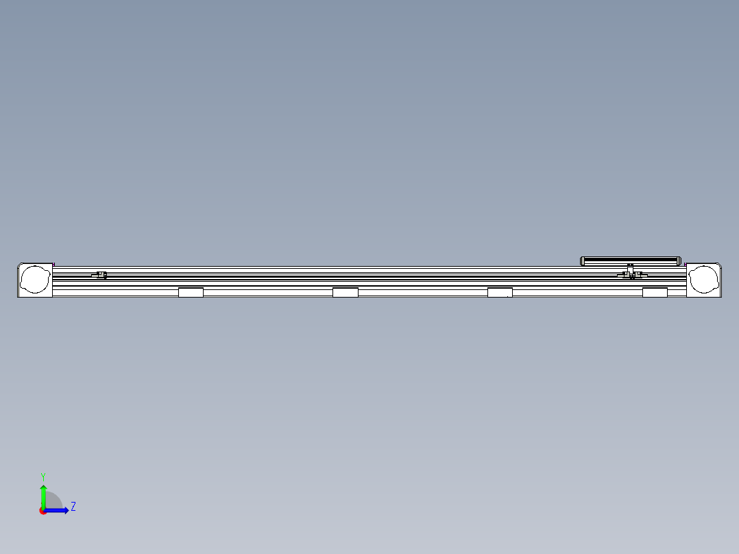 同步带滑台-欧规B8H-L176-S1350-L-ZP40-D3-N5左视图