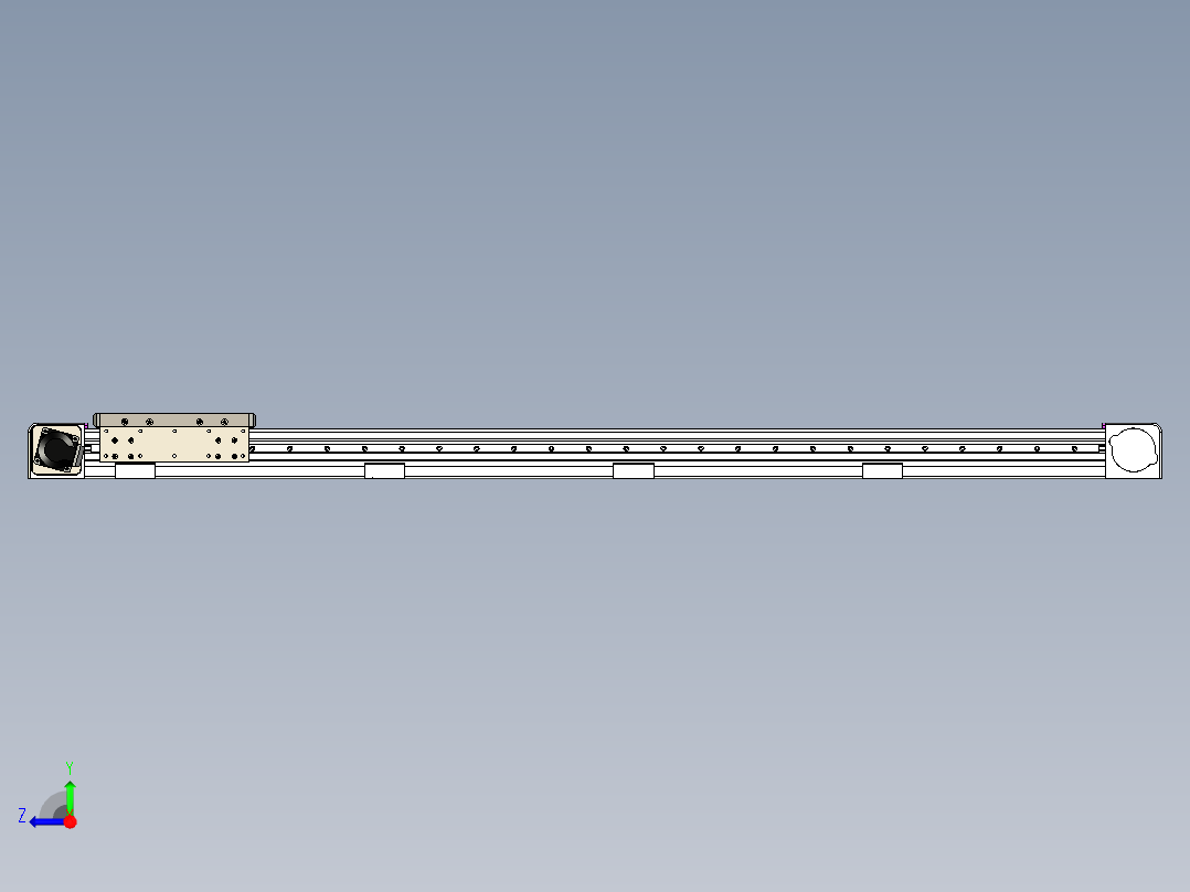 同步带滑台-欧规B8H-L176-S1350-L-ZP40-D3-N5右视图
