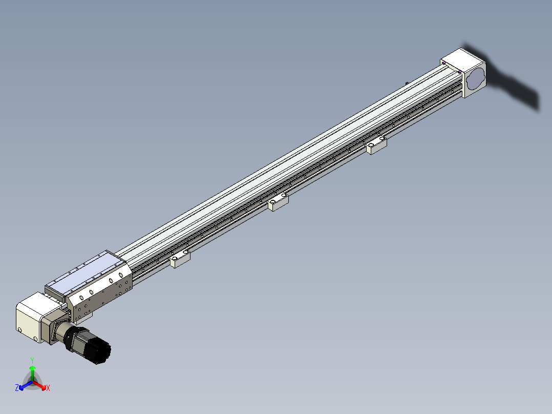 同步带滑台-欧规B8H-L176-S1350-L-ZP40-D3-N5正等轴测图
