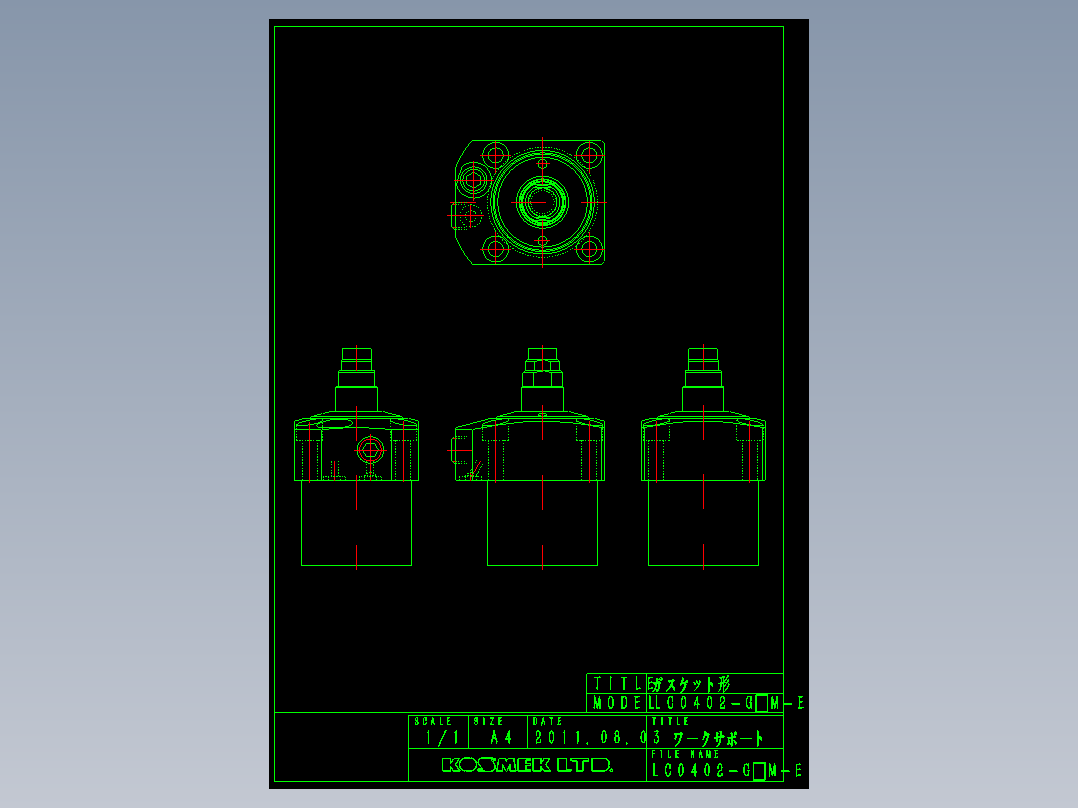 KOSMEKLC0402-GxM-E多系列多零件图纸模型多系列多零件图纸模型