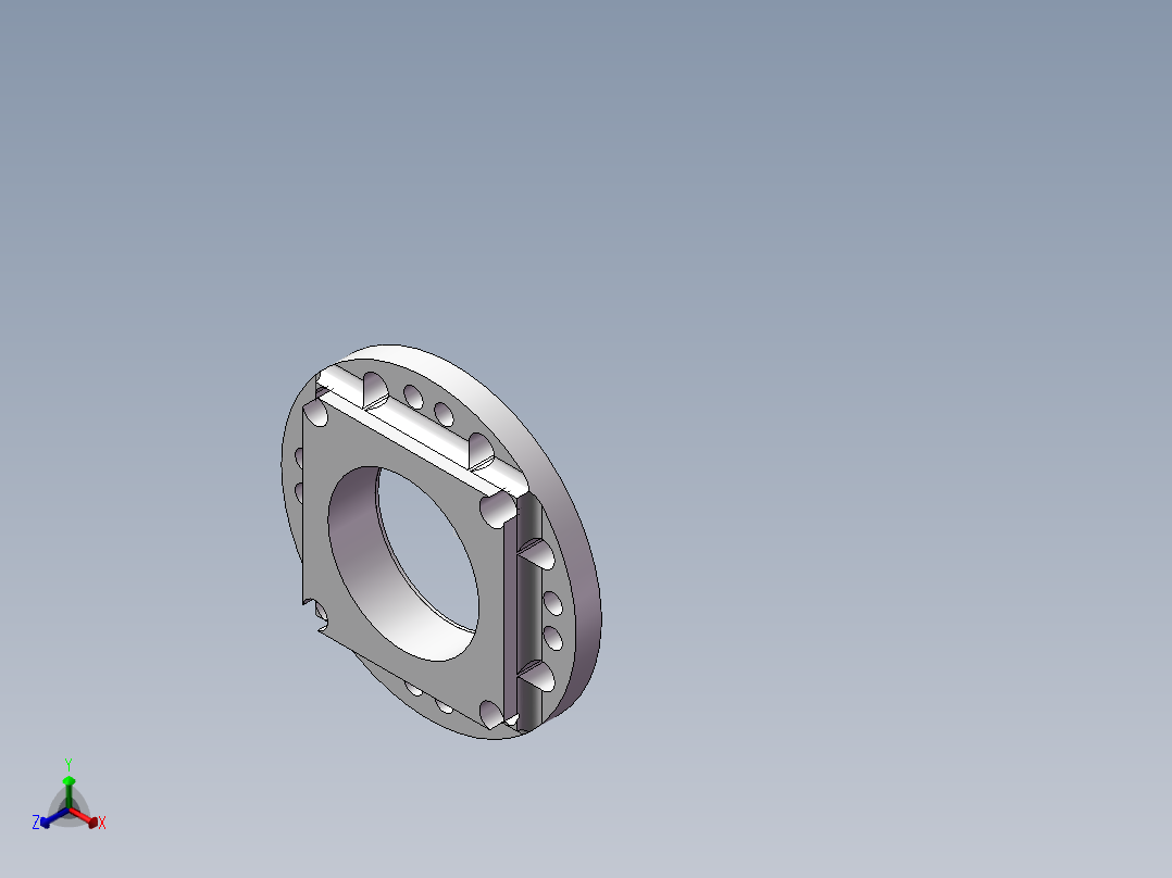 后挡板加工工艺分析正等轴测图