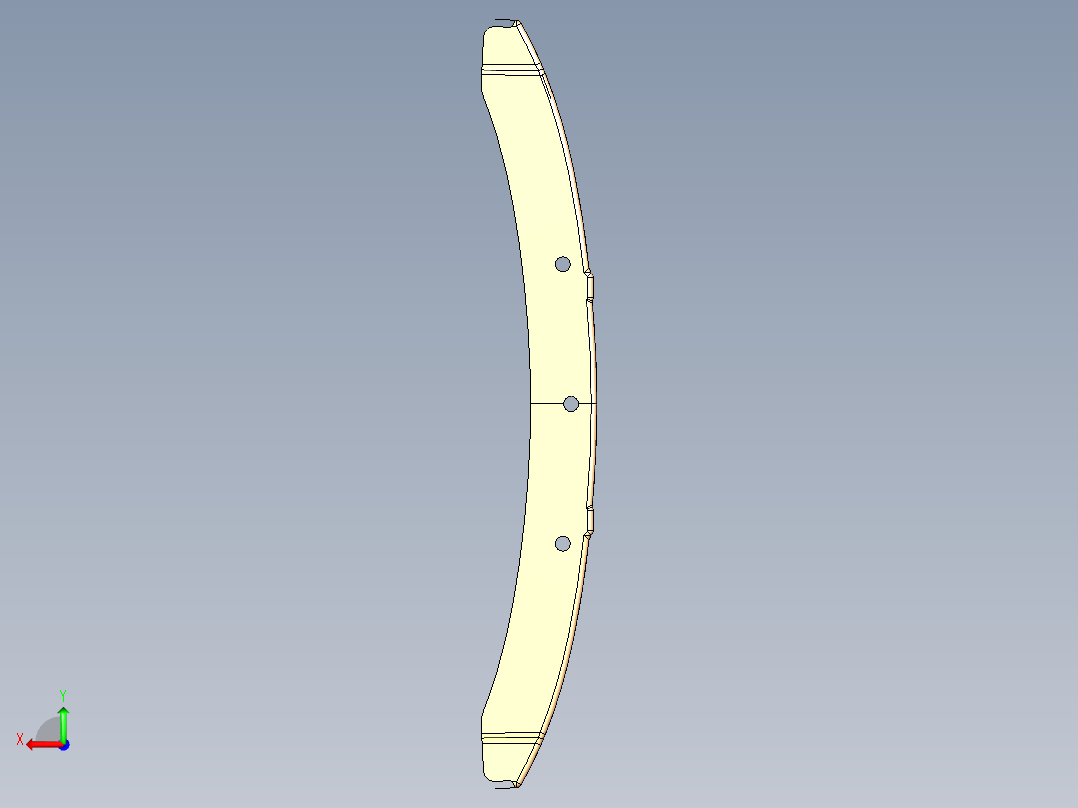 前防撞梁外板的拉深模具设计含UG三维图后视图