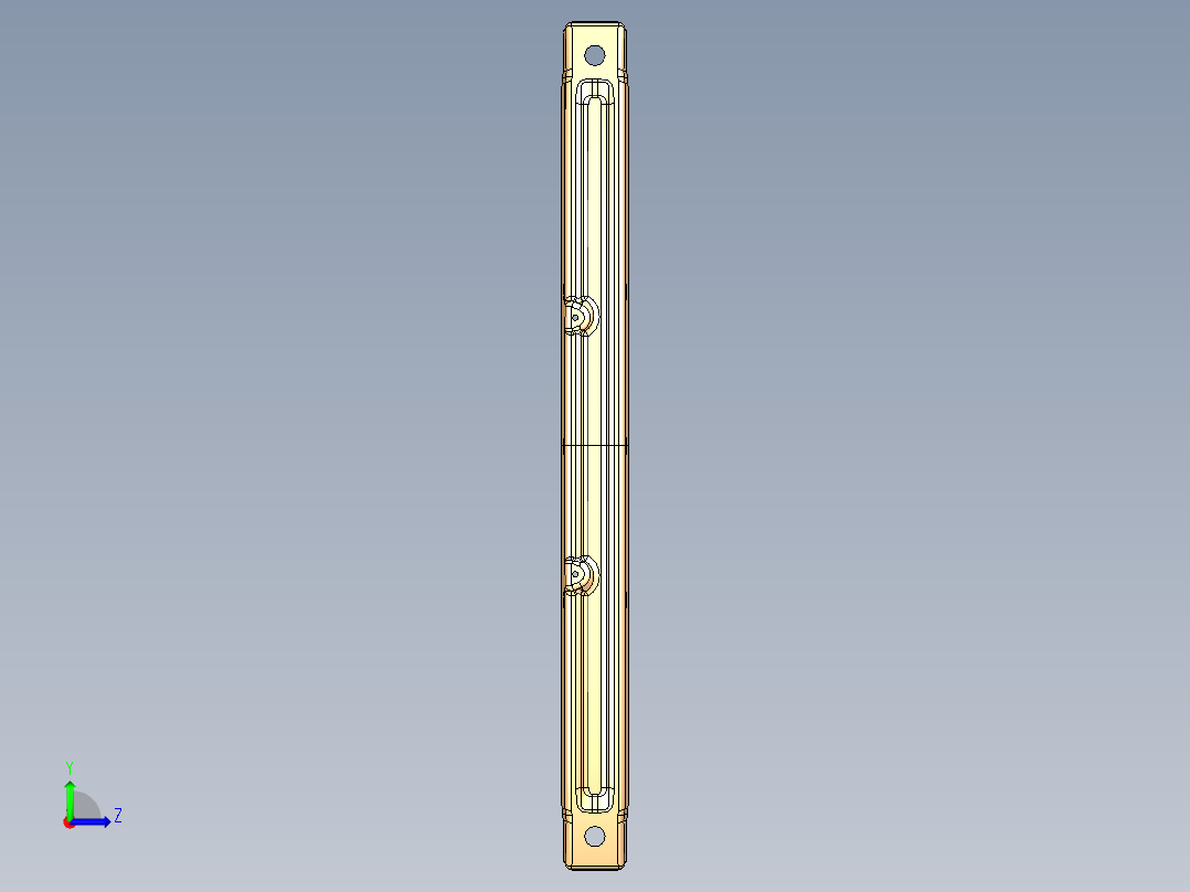 前防撞梁外板的拉深模具设计含UG三维图左视图
