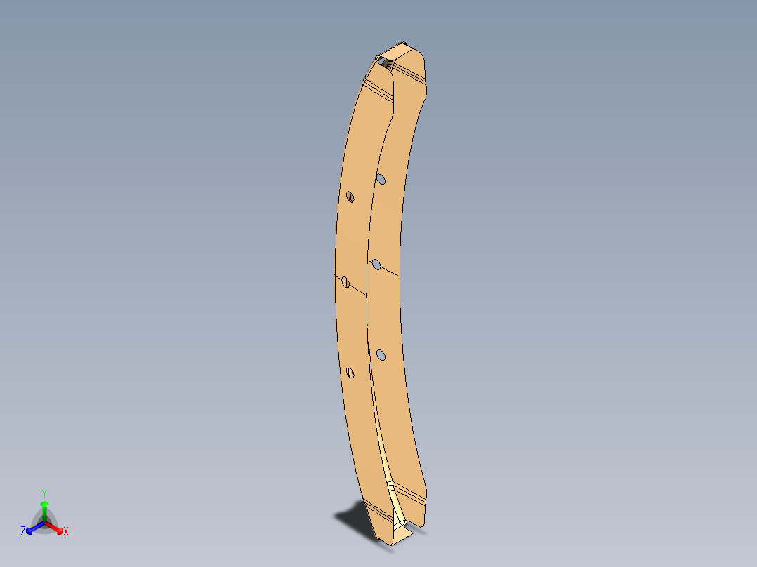 前防撞梁外板的拉深模具设计含UG三维图正等轴测图