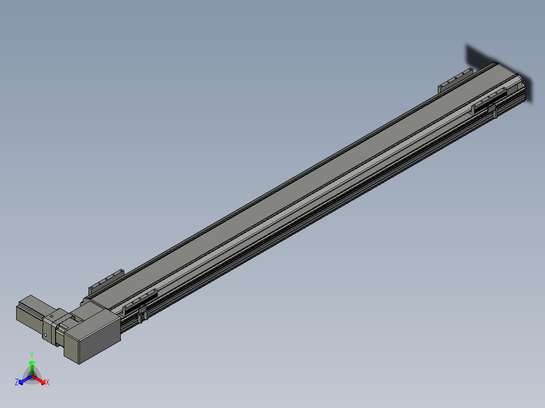 直线模组LHB17-L40-S1600-BR设计图纸