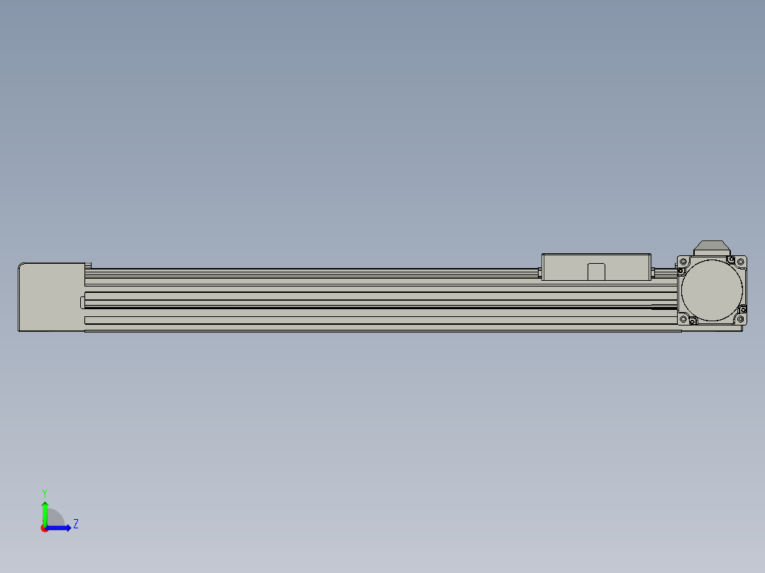 威洛博直线电机模组EB4-L80-S350-R-57-MS3左视图