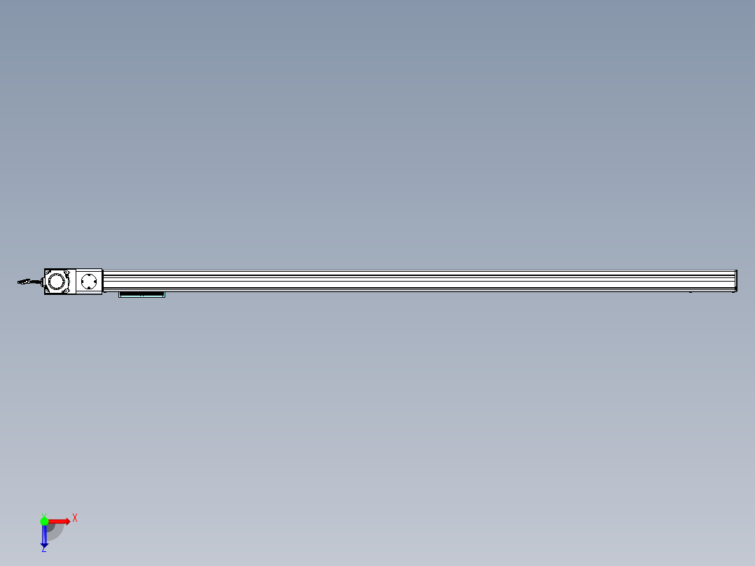 威洛博VBC同步带传动一无尘环境VBC14-L45-S1900-BL-ZP75-C3俯视图