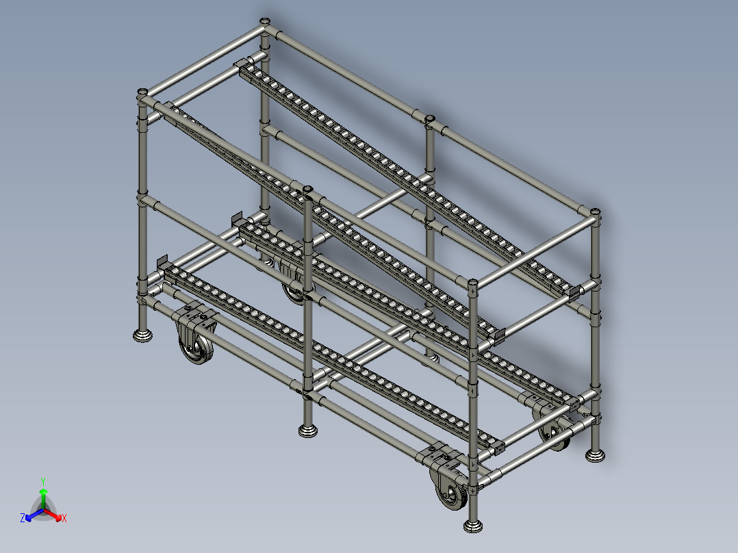 fifo 机架正等轴测图
