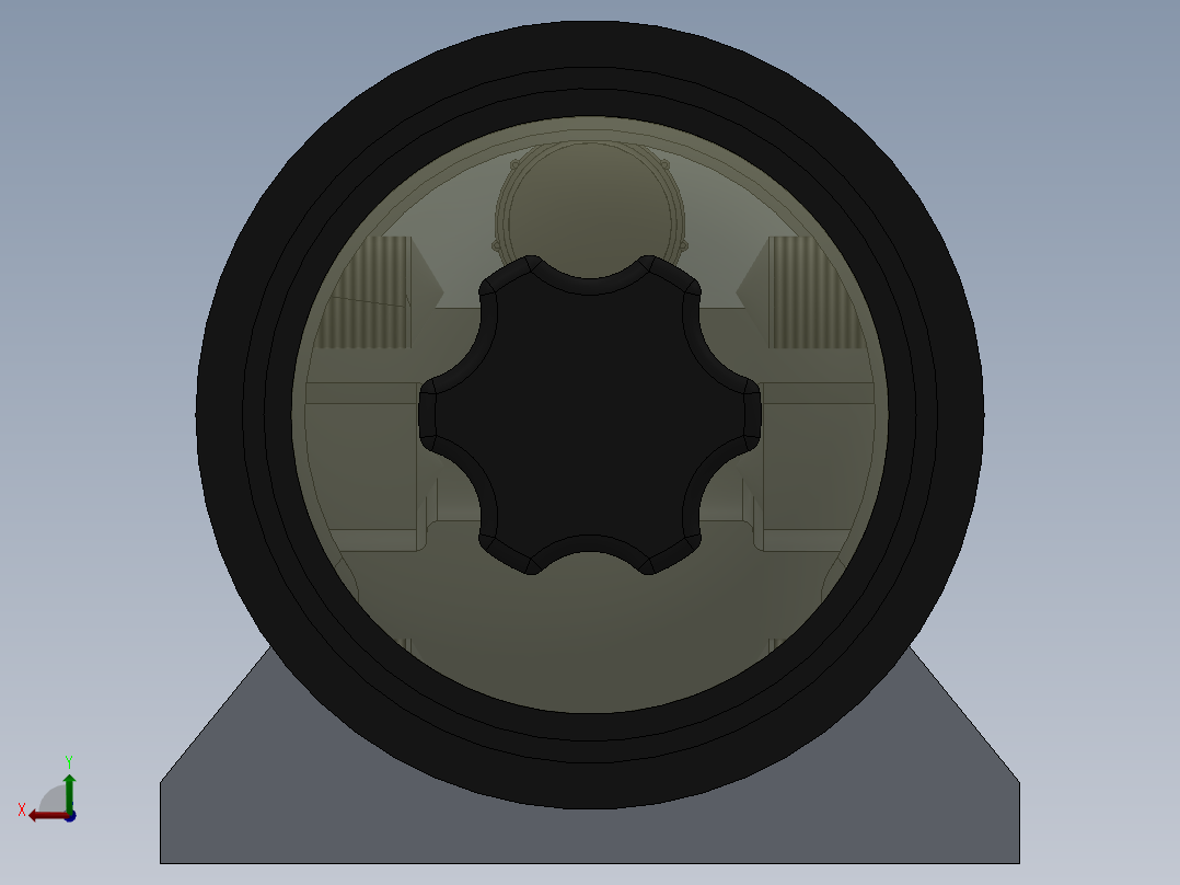 柴油过滤器后视图