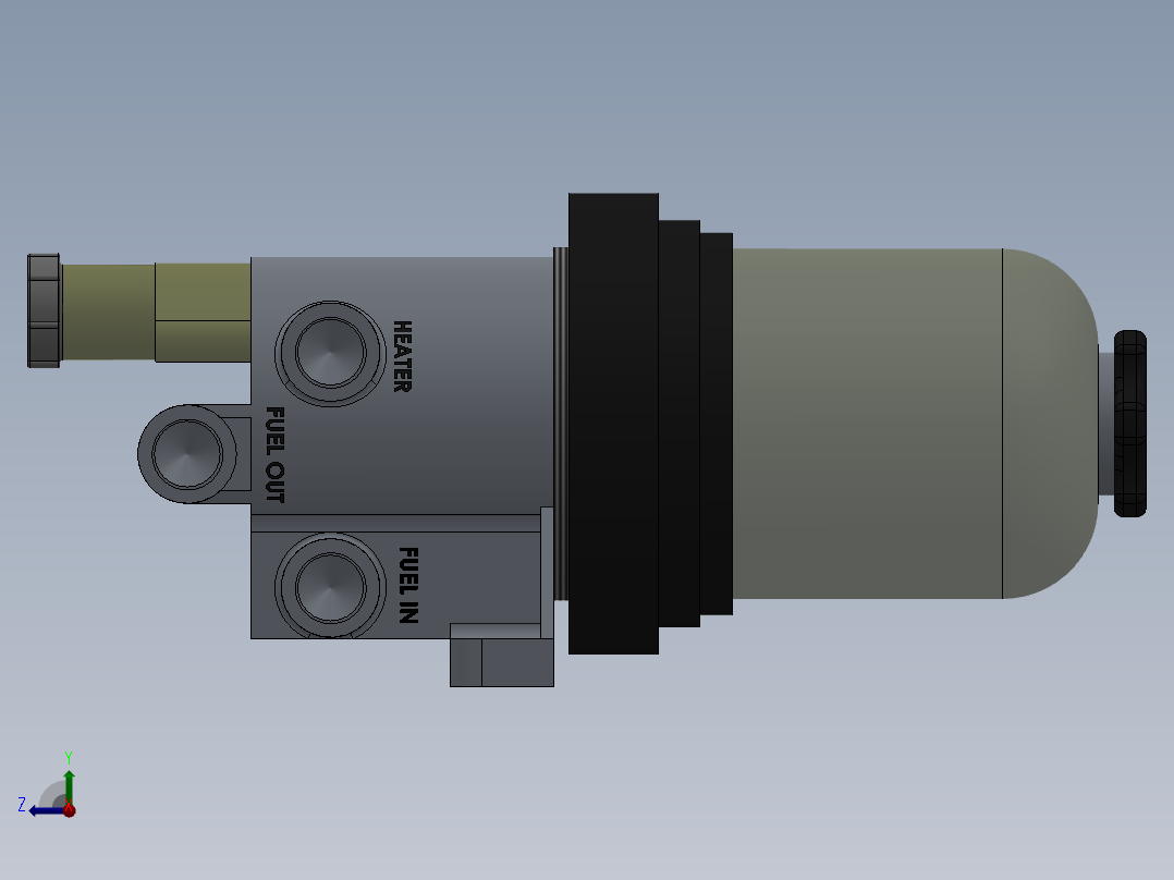 柴油过滤器右视图