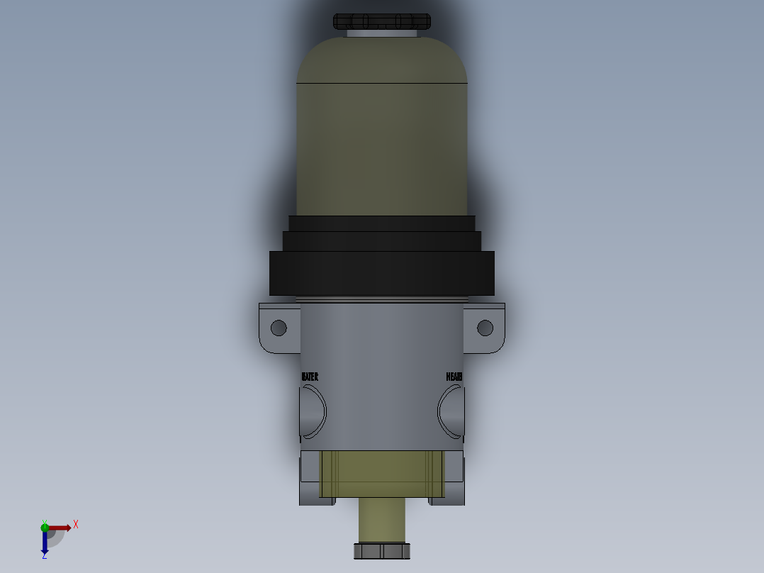 柴油过滤器俯视图