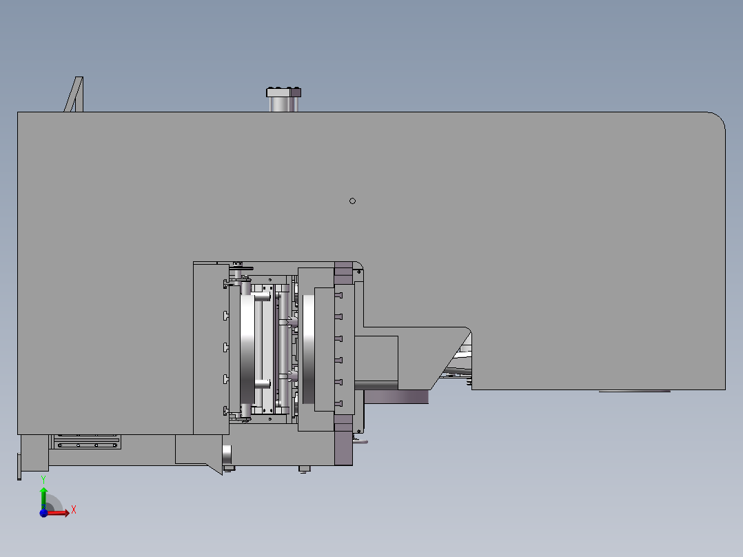 NC伺服三合一冲床钢带送料机前视图