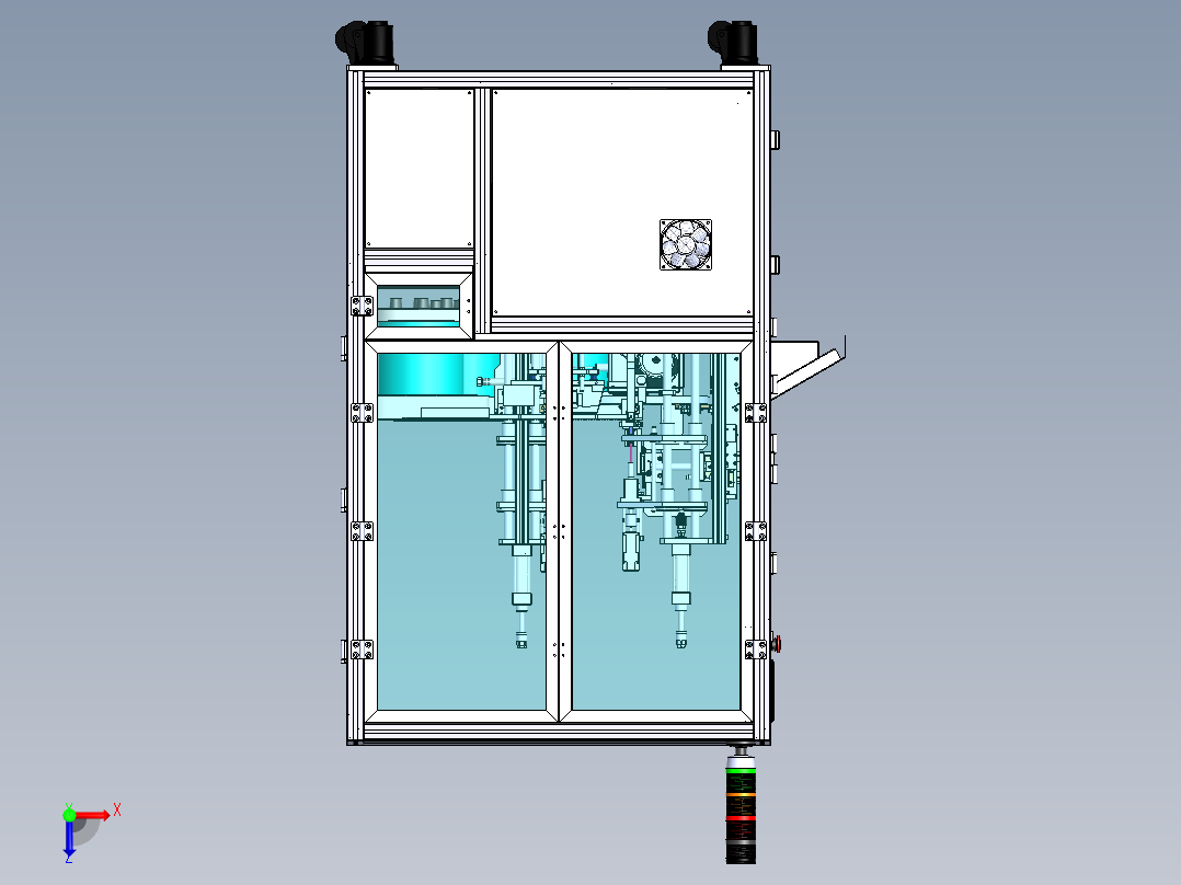 接线板装配锁螺丝机sw22可编辑俯视图