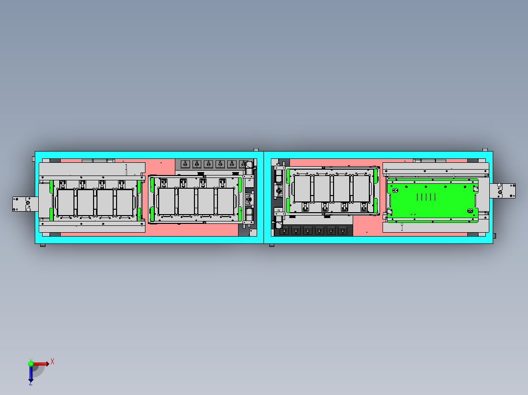 显示屏玻璃检测设备sw17俯视图