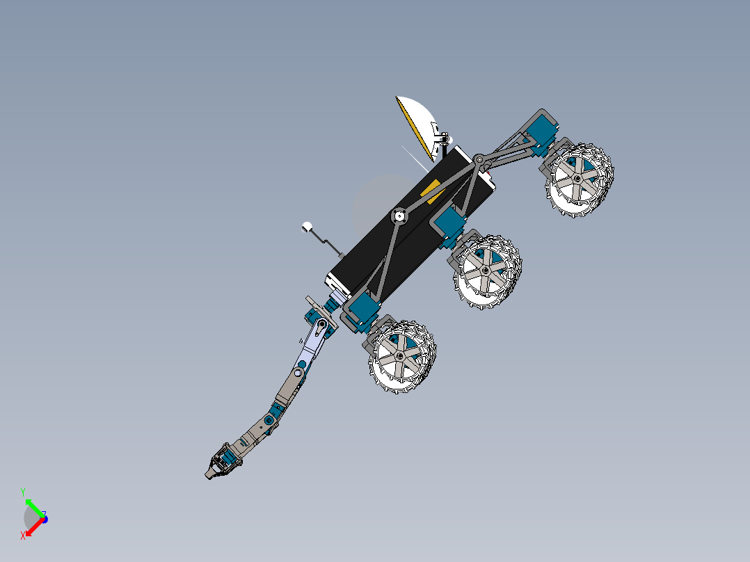 academic-city-mars-rover SW主视图