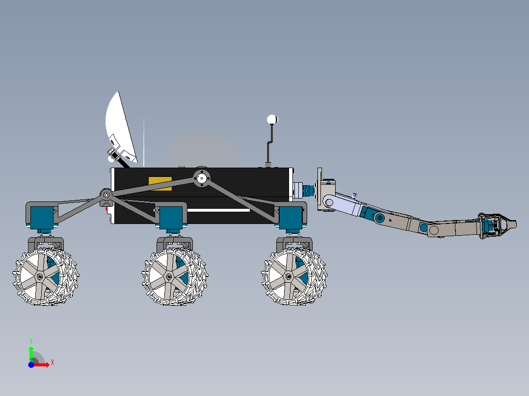 academic-city-mars-rover SW前视图