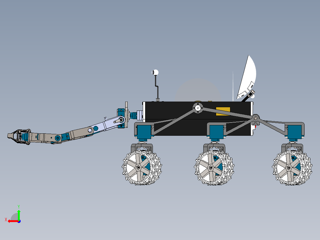 academic-city-mars-rover SW后视图