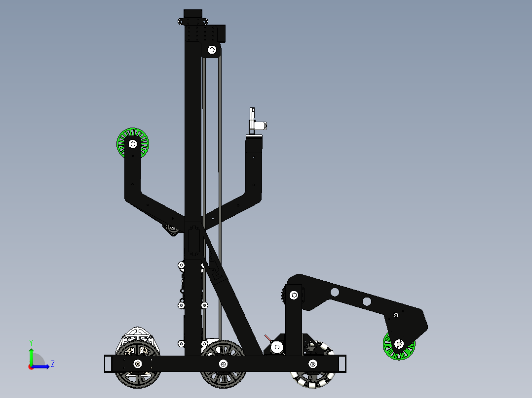 FRC 4635 slimer 2019机器人车3D图纸 STP格式左视图