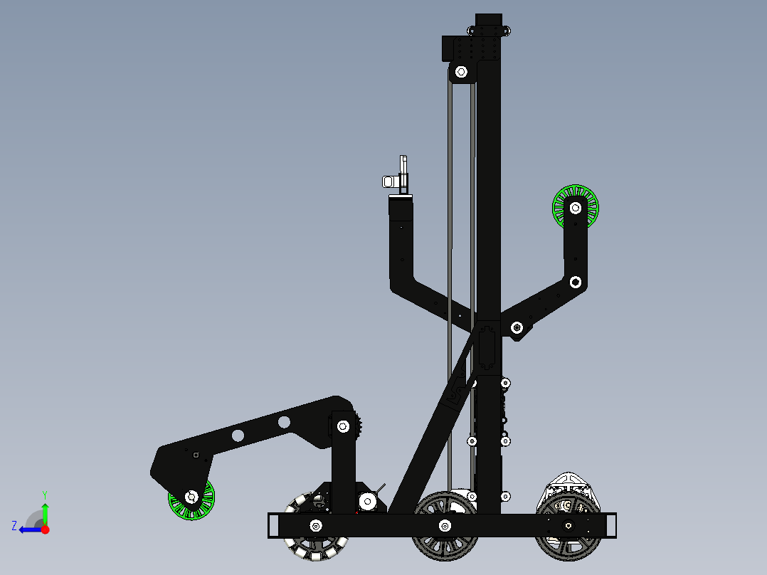 FRC 4635 slimer 2019机器人车3D图纸 STP格式右视图