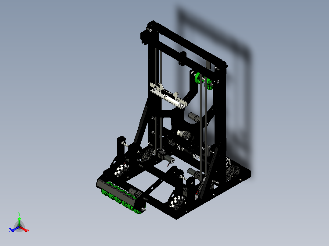 FRC 4635 slimer 2019机器人车3D图纸 STP格式正等轴测图