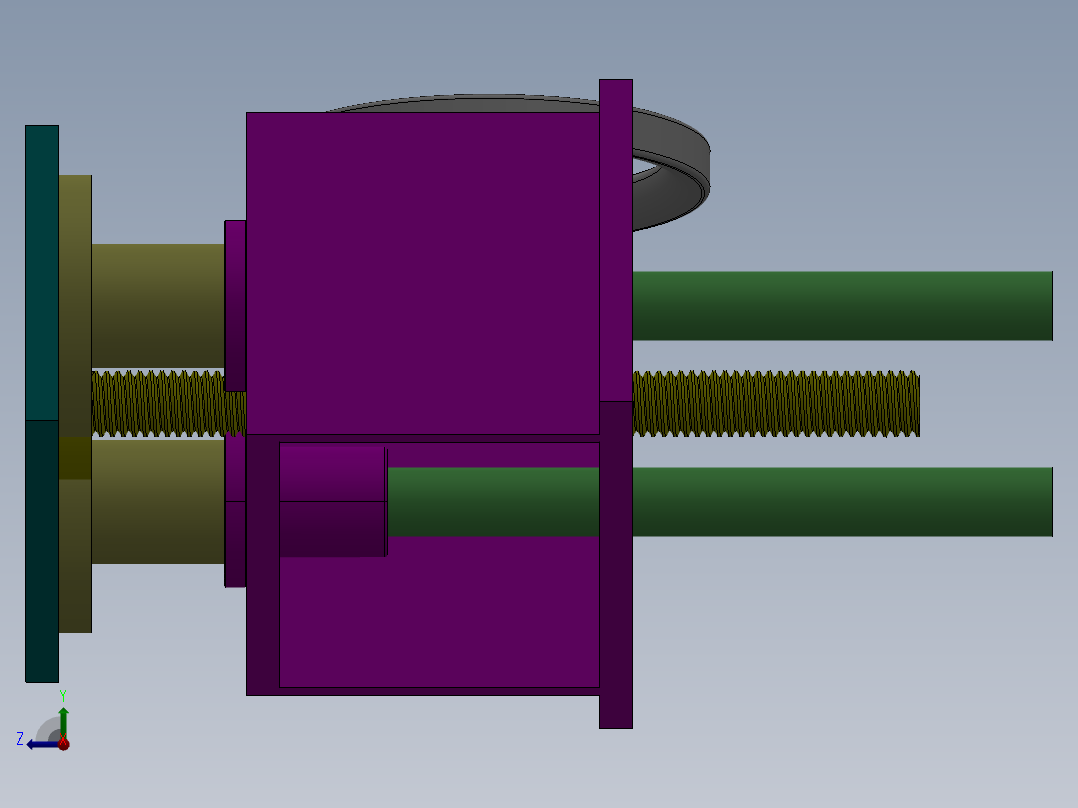 V手动升降机右视图