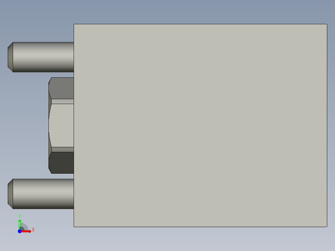 KOSMEKJKB0x0-0G多系列多零件图纸模型前视图