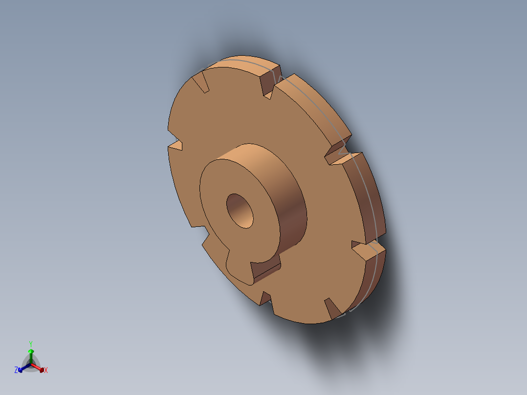 S1 回转盘正等轴测图