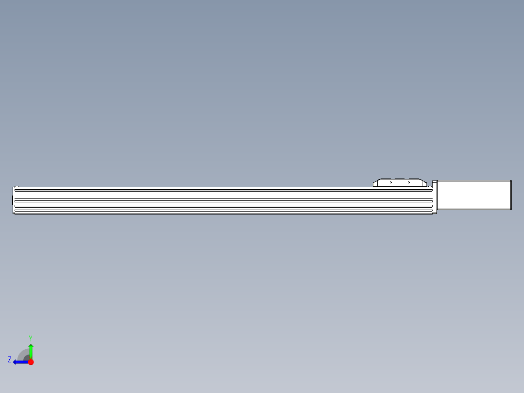 同步带全封闭直线模组TPA-HCB-85D-90-L750-ML-Y-P20-N3右视图