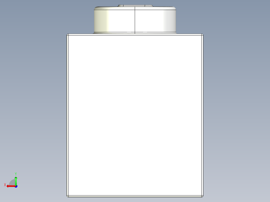 乐高套装 4421基本积木-300501 White Brick 1 x 1.STEP后视图