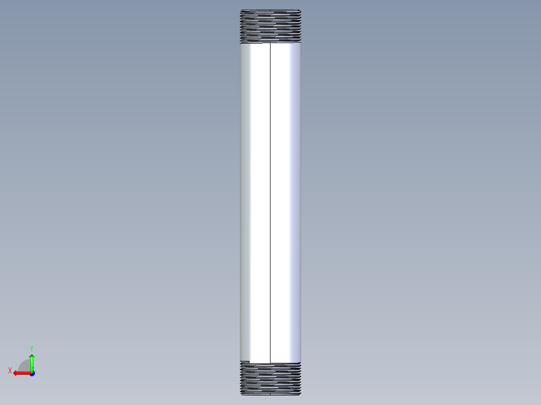 聚氯乙烯配件33-Sch80_Nipple_MPTxMPT_861-221_1.5in x 12in后视图