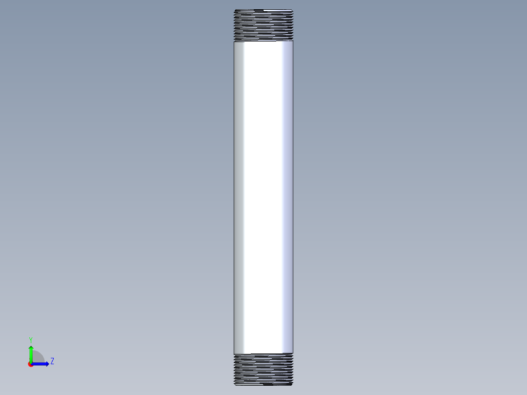 聚氯乙烯配件33-Sch80_Nipple_MPTxMPT_861-221_1.5in x 12in左视图