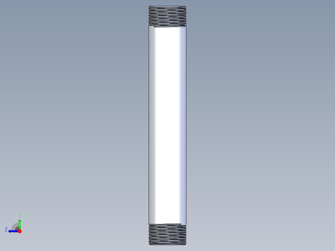 聚氯乙烯配件33-Sch80_Nipple_MPTxMPT_861-221_1.5in x 12in右视图