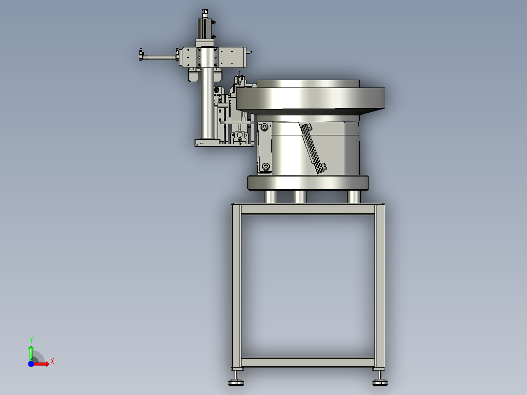 异形圆柱体产品上料（26-31）前视图