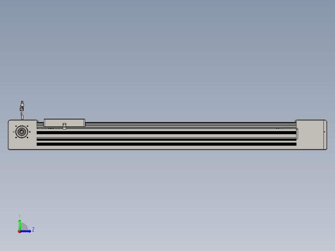 威洛博直线电机模组EB10-L224-S900-R-ZP75-MS3-5K左视图