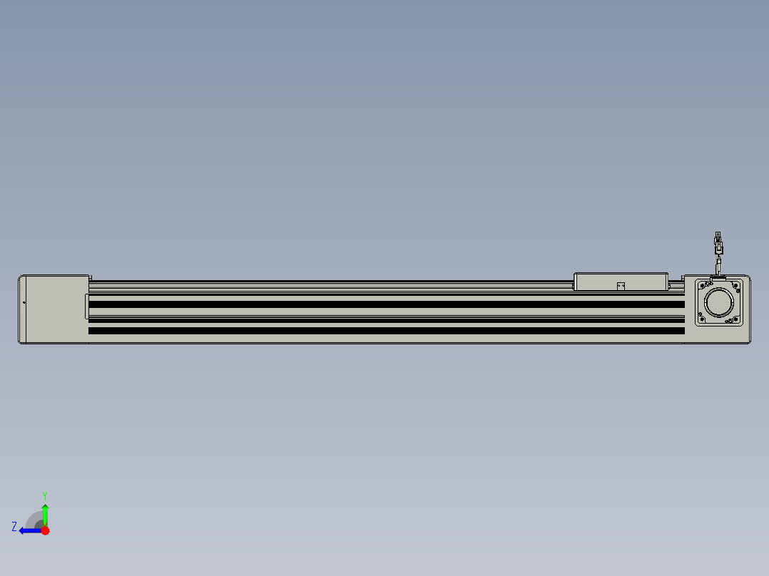 威洛博直线电机模组EB10-L224-S900-R-ZP75-MS3-5K右视图