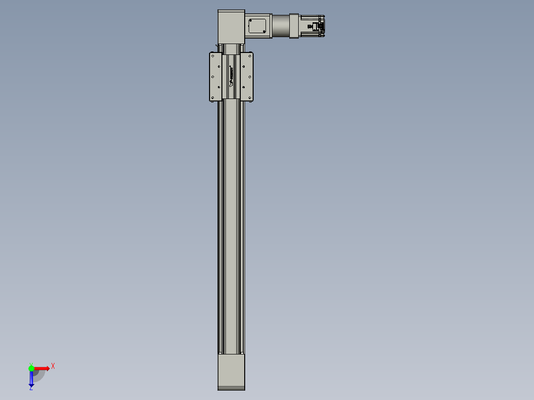 威洛博直线电机模组EB10-L224-S900-R-ZP75-MS3-5K俯视图