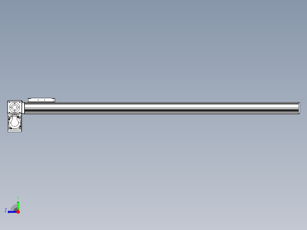 同步带全封闭直线模组TPA-HCB-105D-90-L1100-LP-C-P20-N3右视图