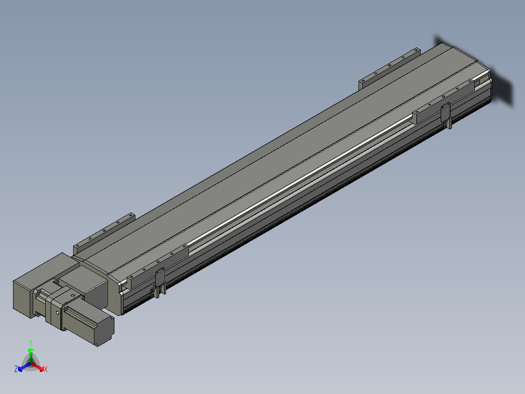 直线模组LHB21-L40-S1100-BL设计图纸