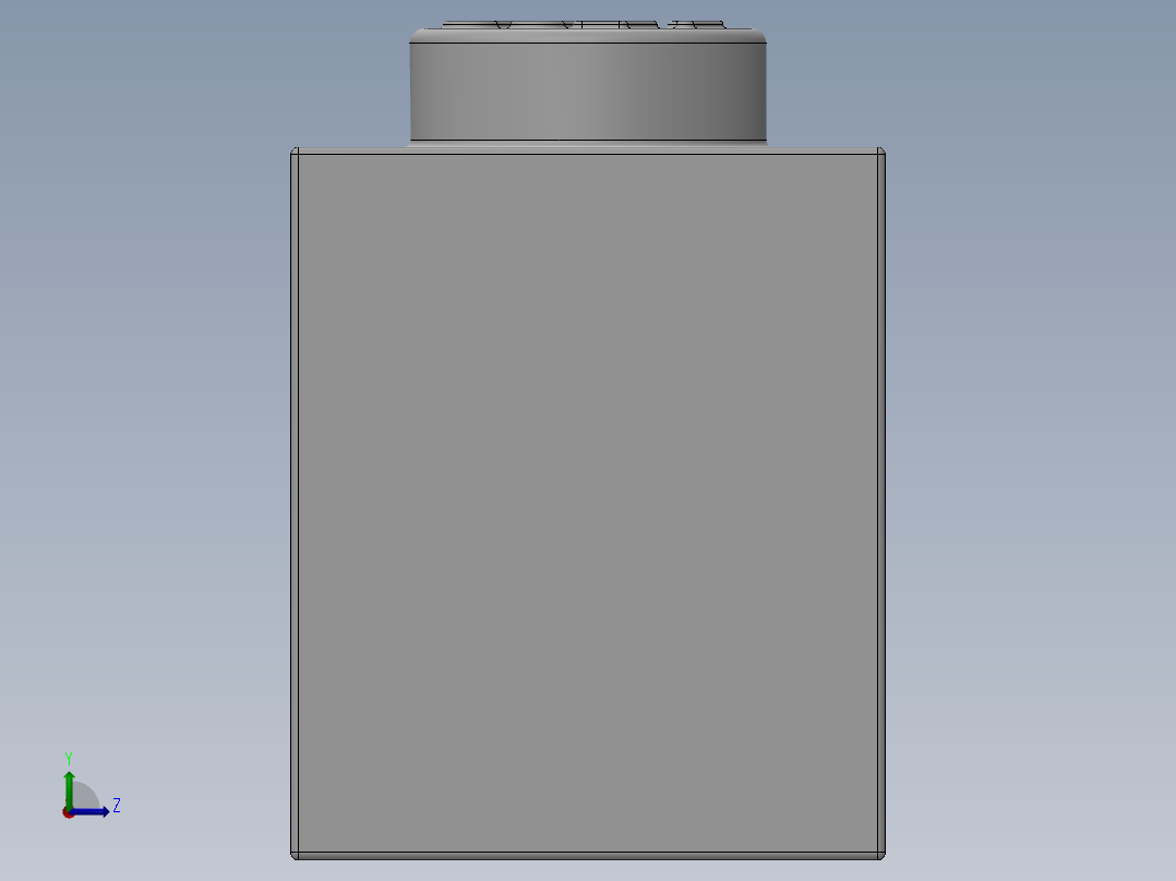 乐高套装 4421基本积木-300901 White Brick 1 x 6.SLDPRT左视图